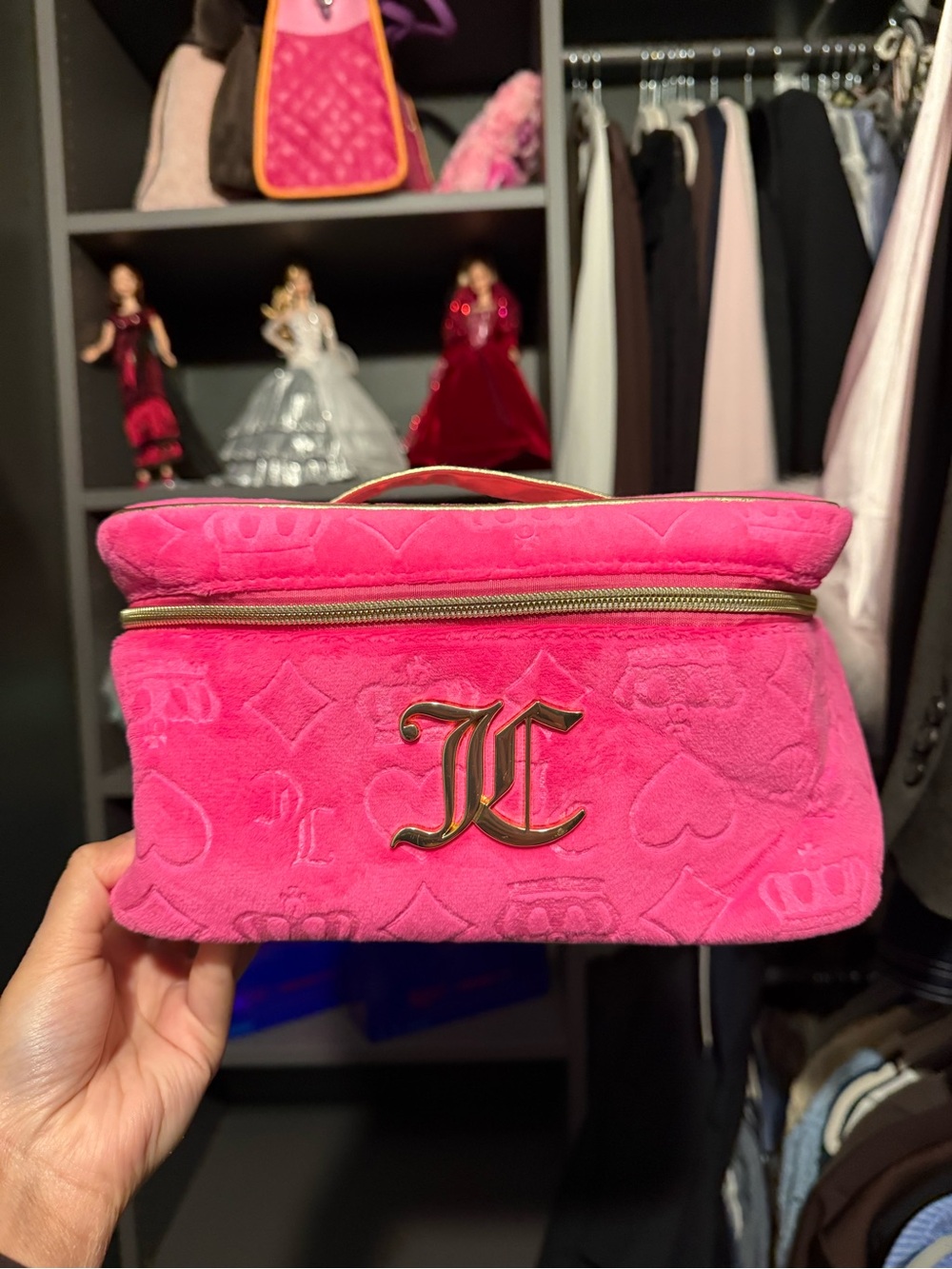 2/$40 💕 hot pinky juicy couture makeup bag